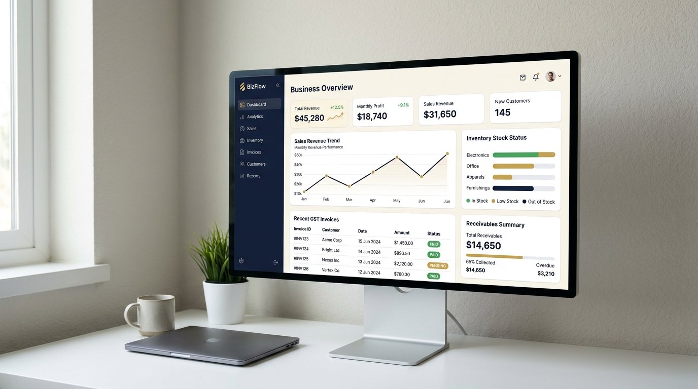 Vyapaargo Business Dashboard Overview